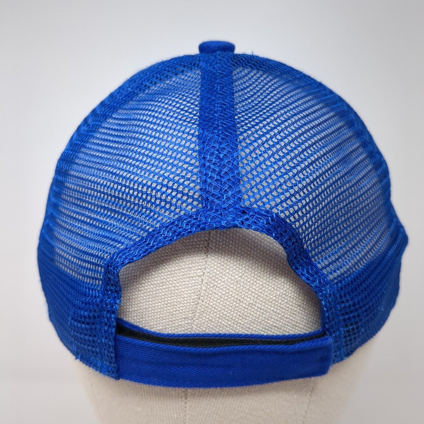 Hubble Homes Strapback Mesh Back Trucker Hat Blue One Size Adjustable