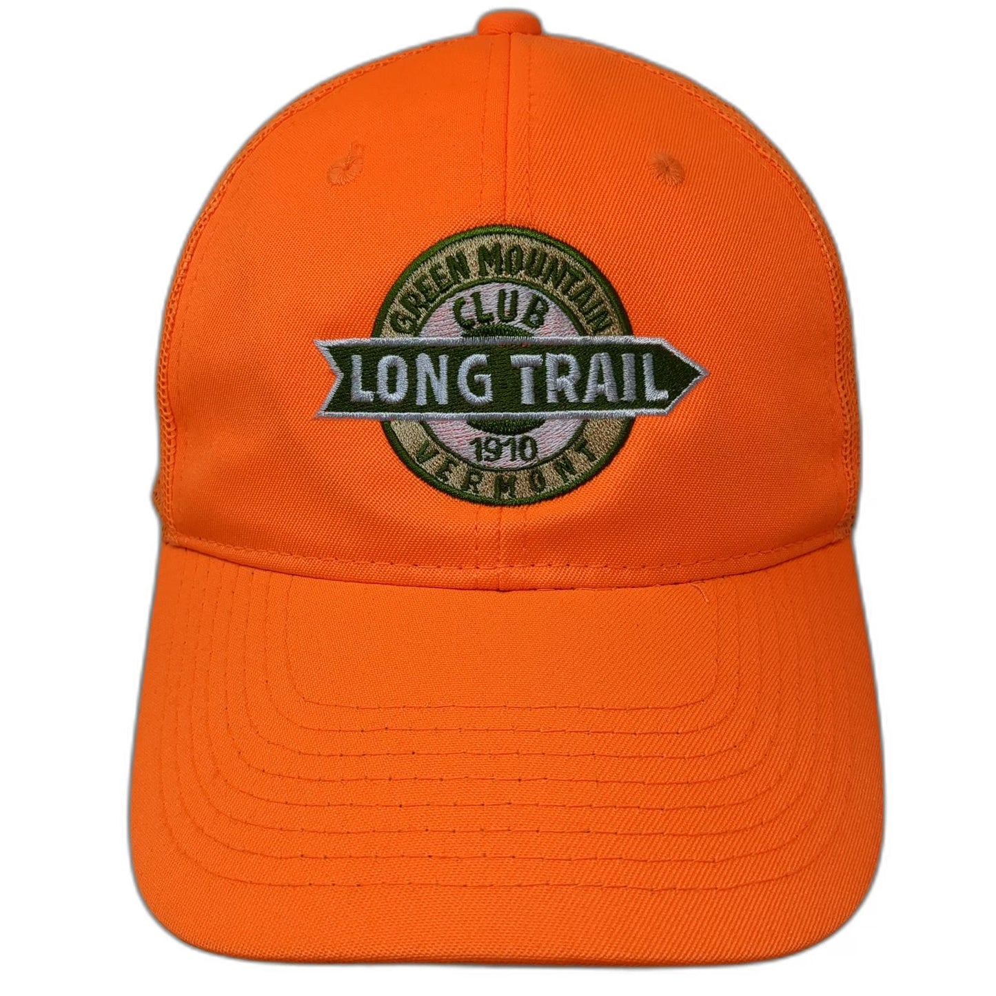 Outdoor Cap Baseball Orange One Size Green Mountain Club Long Trail Mesh Hat