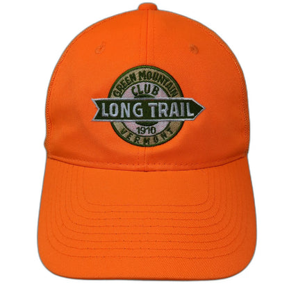 Outdoor Cap Baseball Orange One Size Green Mountain Club Long Trail Mesh Hat