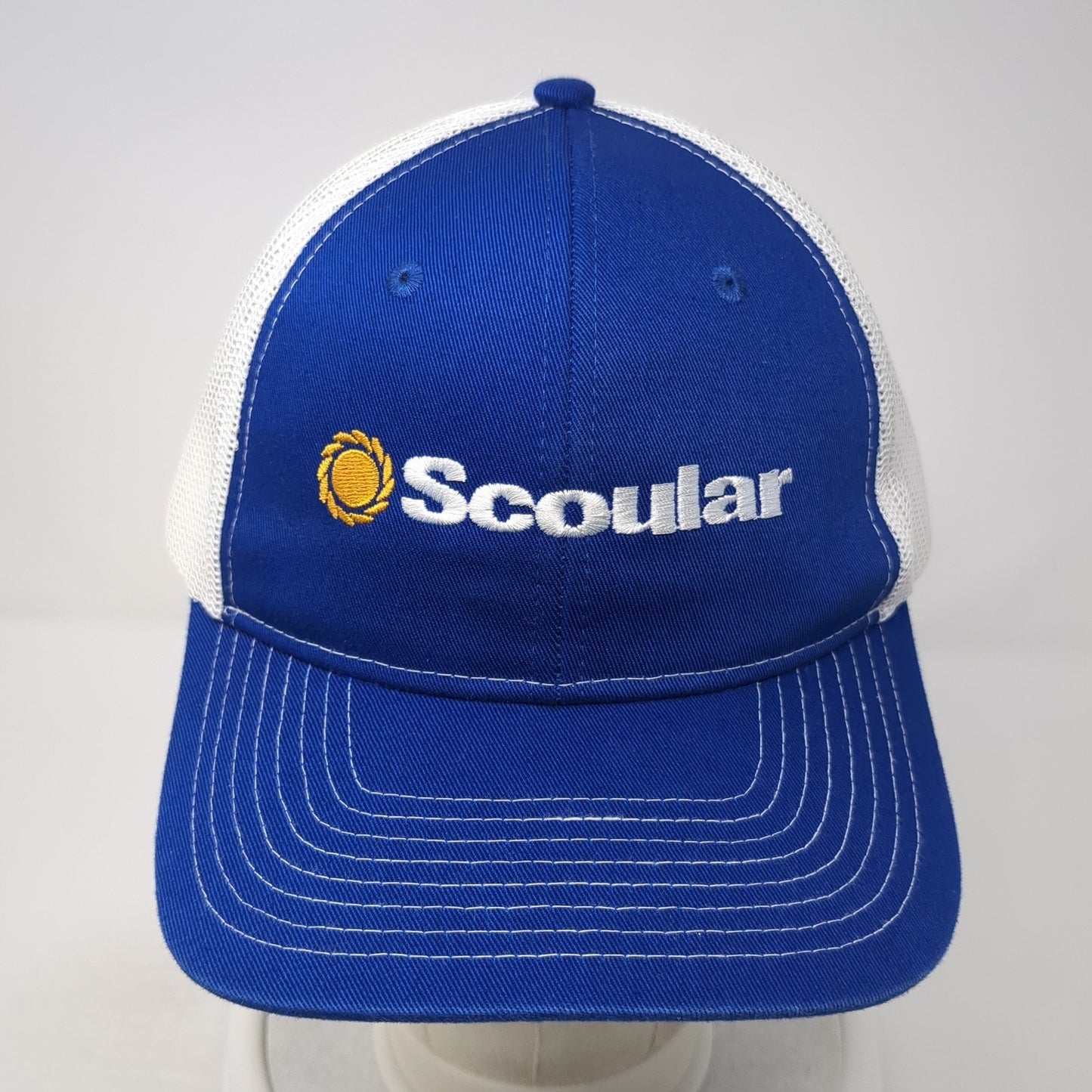 Scoular Snapback Mesh Back Trucker Hat Blue One Size Port Authority