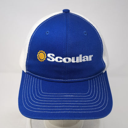 Scoular Snapback Mesh Back Trucker Hat Blue One Size Port Authority