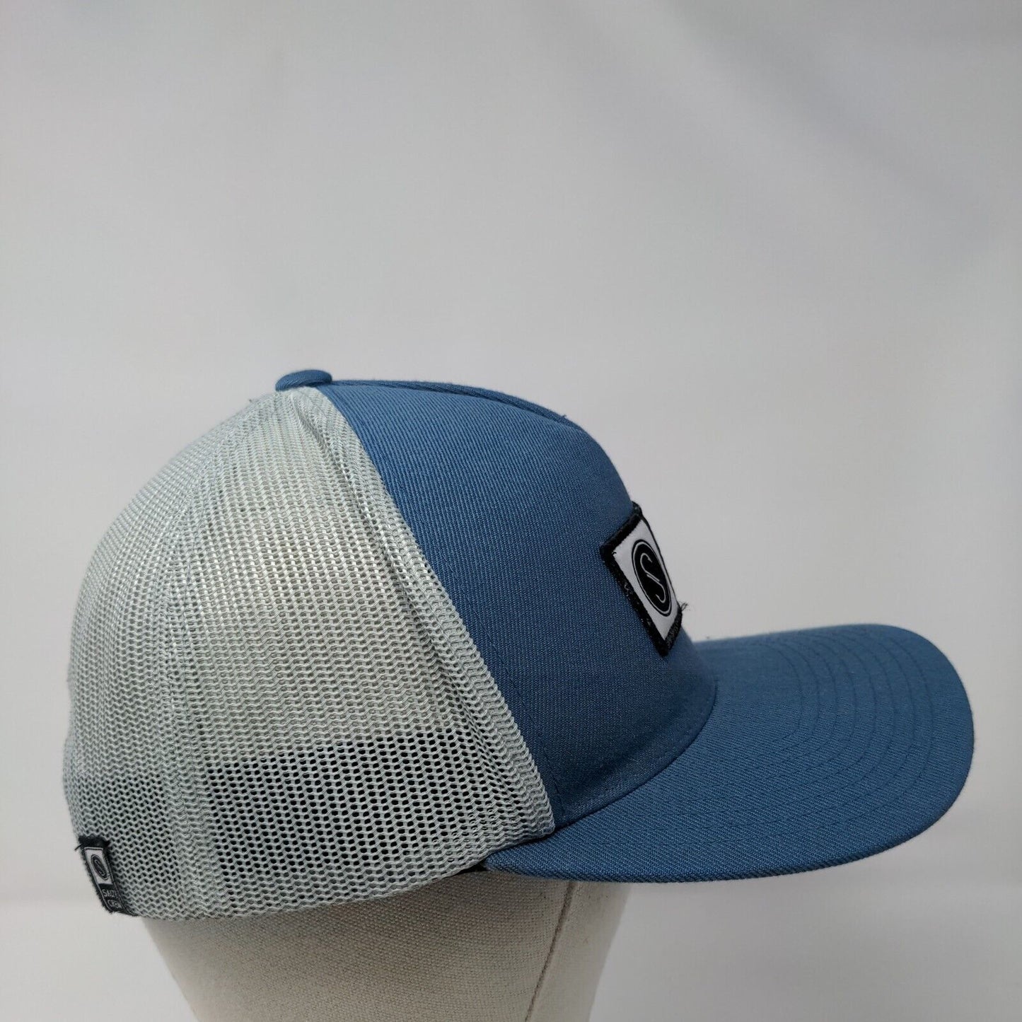 Salty Crew Snapback Trucker Hat Blue OSFM Adjustable Mesh Back 6 Panel