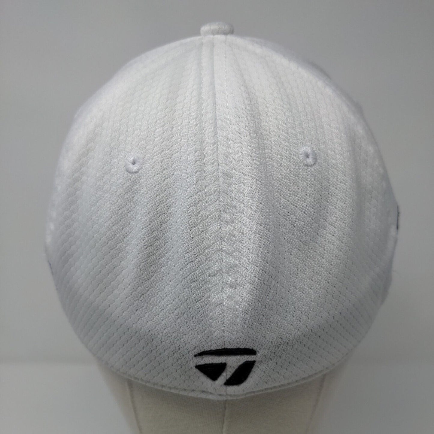 TaylorMade TP5 Fitted Golf Hat White L/XL A-Flex Embroidered 6 Panel Polyester