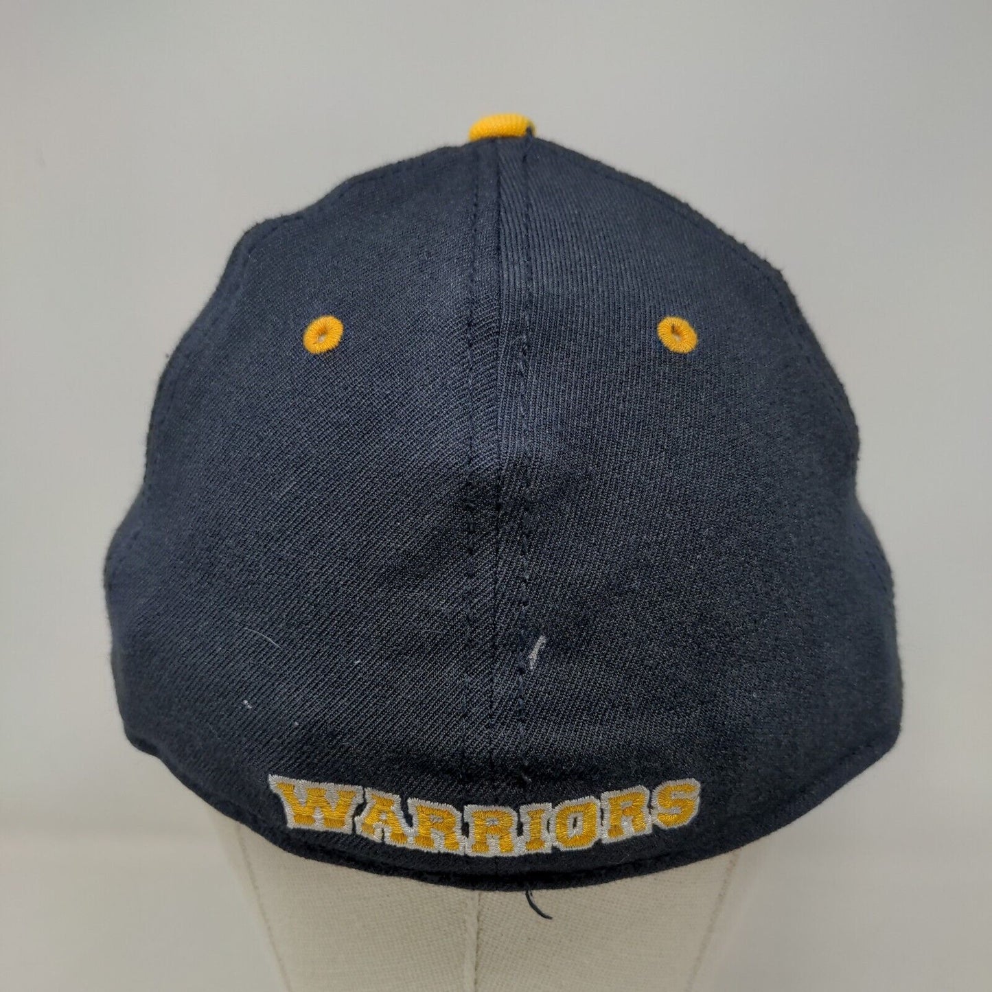 Dome Hates Men's Fitted Cap Blue M-L Embroidered S Warriors Logo Acrylic Blend