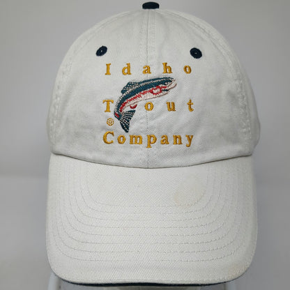 Idaho Trout Company Baseball Cap Beige One Size Embroidered Rainbow Trout Hat