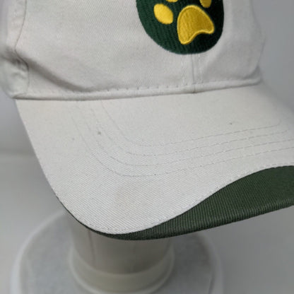 Paw Strapback Hat Tan OSFA Adjustable Embroidered 6 Panel Hit Wear