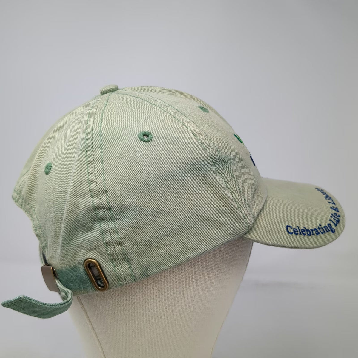 John Theurer Cancer Center Green Baseball Cap One Size Hat Life Liberty Torch