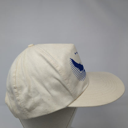 Alaska Snapback Hat Tan One Size Adjustable Patriotic Arctic Circle Cotton