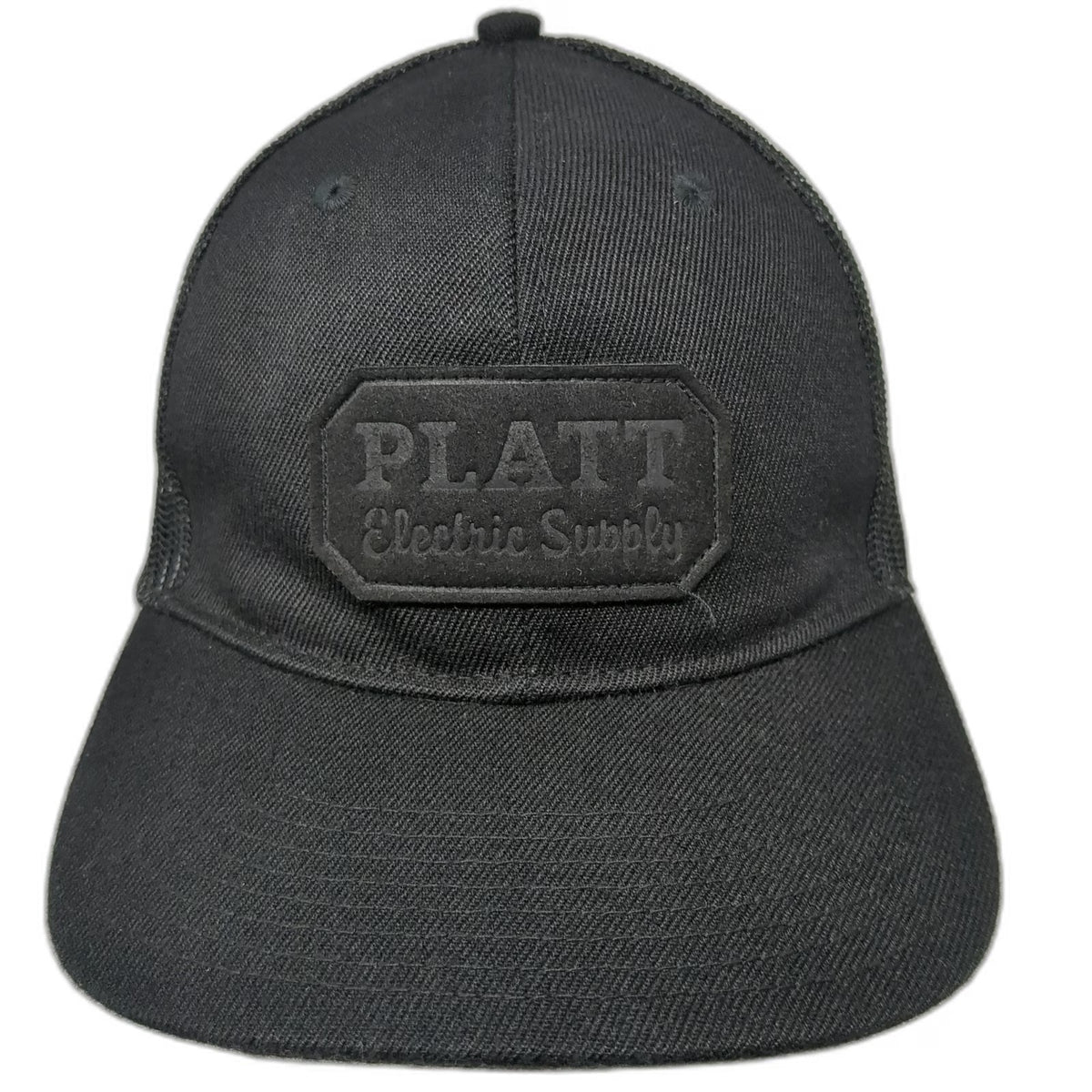 Platt Electric Supply Trucker Hat Black One Size Mesh Back Snapback Patch