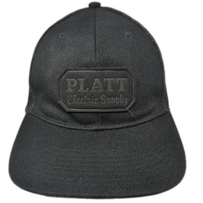 Platt Electric Supply Trucker Hat Black One Size Mesh Back Snapback Patch