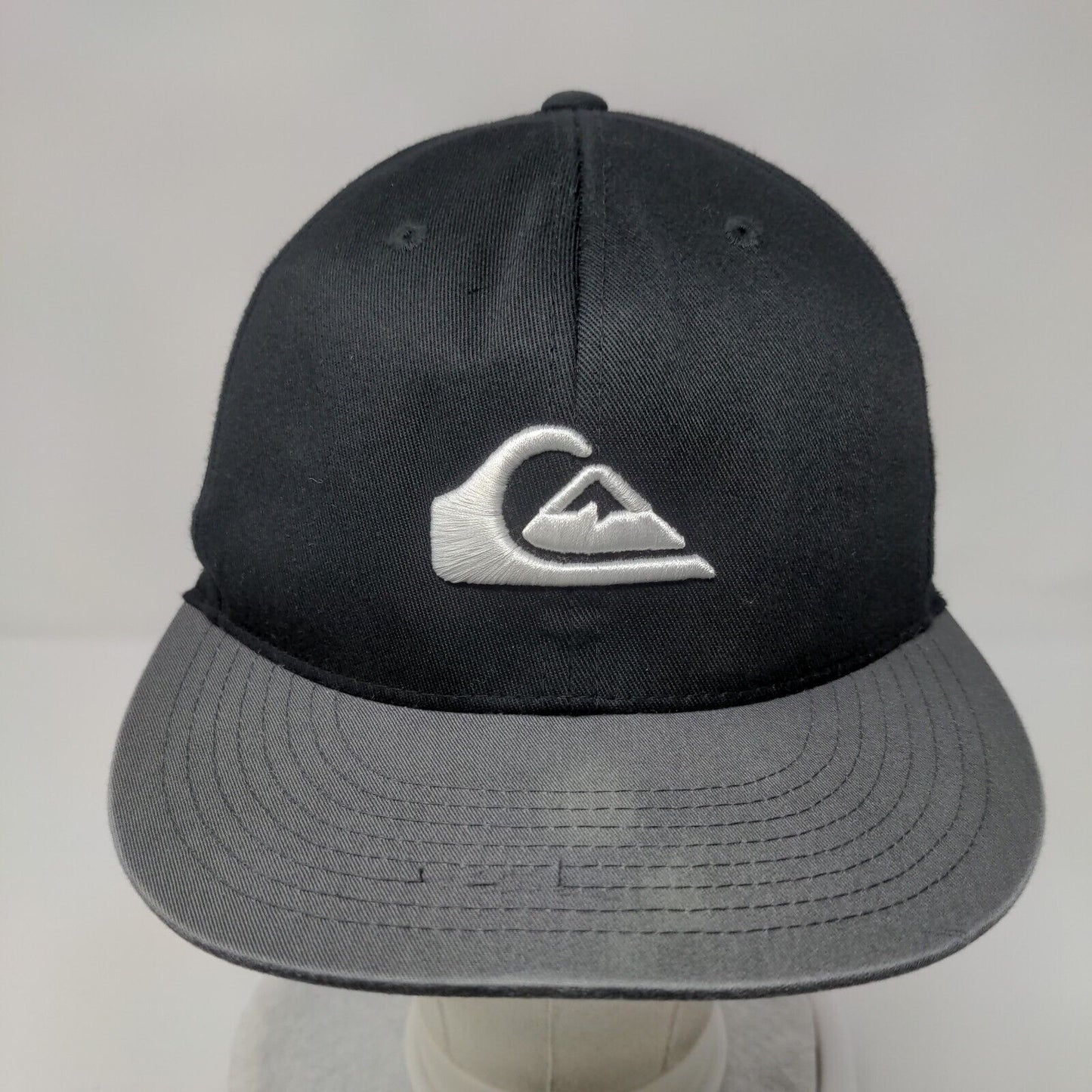 Quiksliver Fitted Hat Black Large/XL Embroidered Flexfit Colorblock