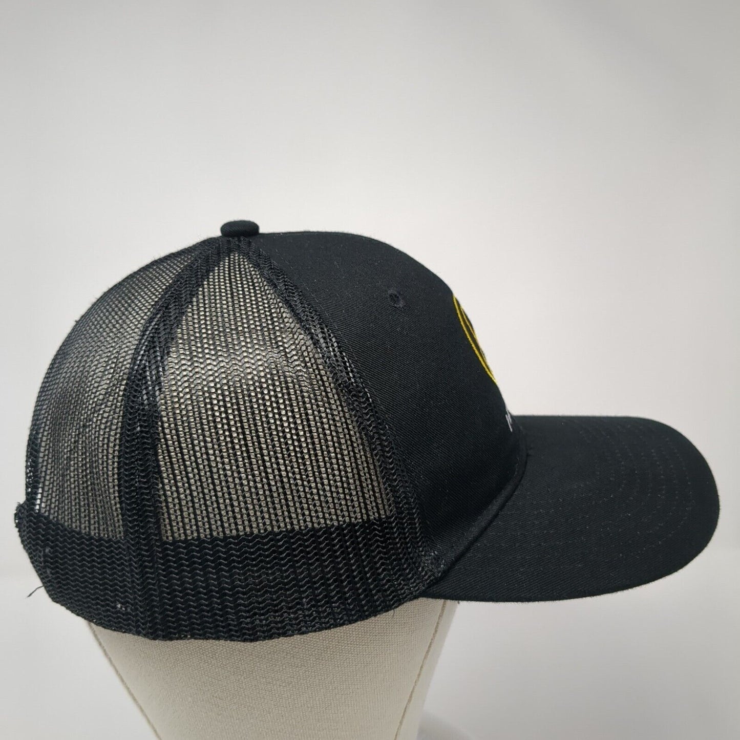 HISPOD Snapback Trucker Hat Black One Size Adjustable Mesh Back Port Authority