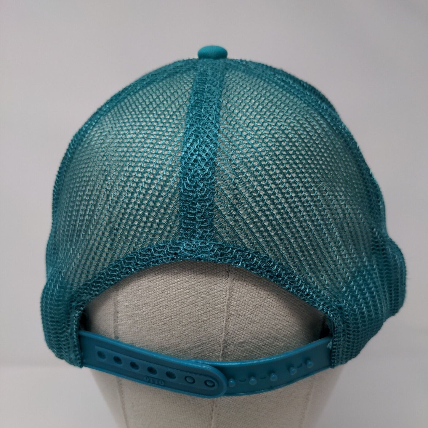 Otto Snapback Trucker Hat Greenish-Blue OSFM Adjustable Mesh Back Rope Polyester