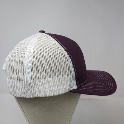 Richardson 112 Trucker Hat Red One Size Mesh Vitalix Inc Snapback Cow Logo