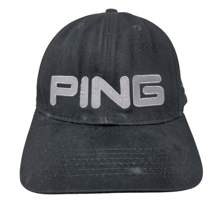 Ping Tisi Driver Slideback Hat Black OSFA Embroidered Adjustable Outdoor