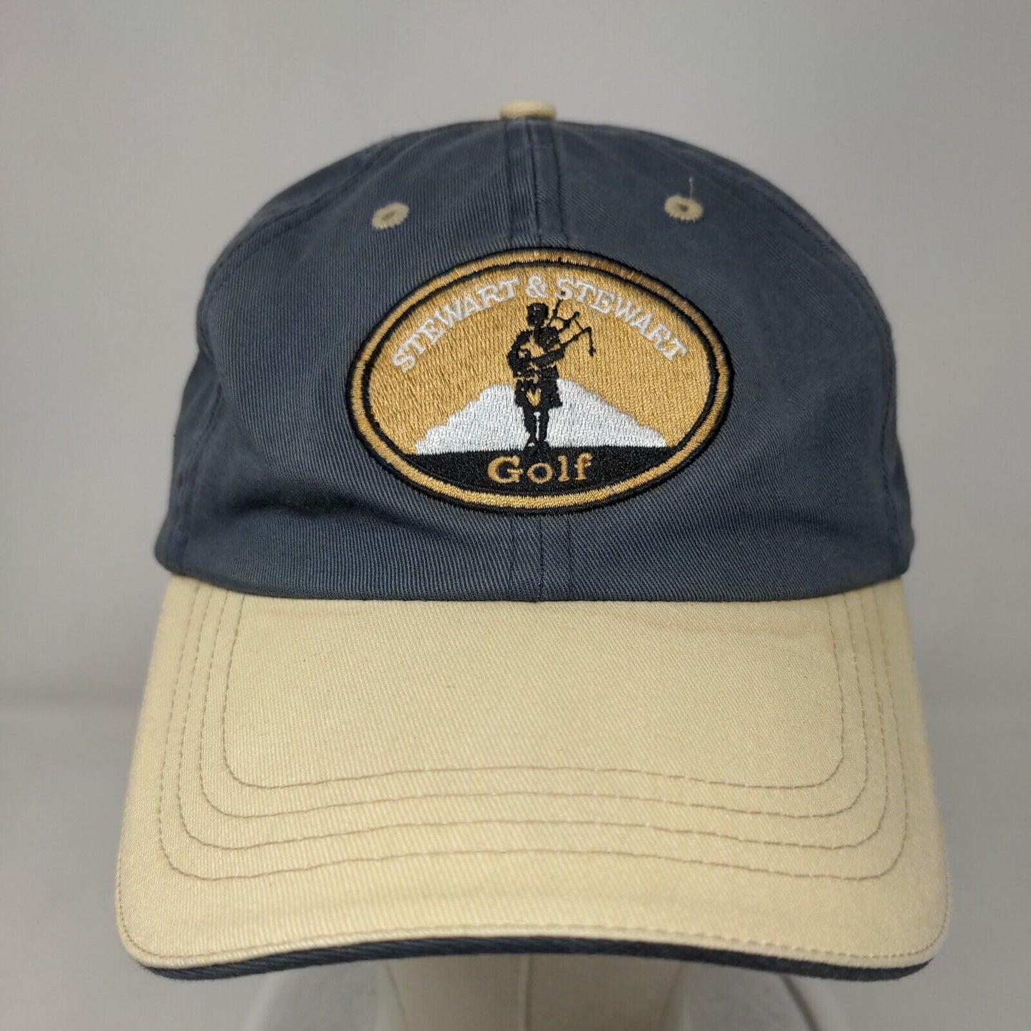 Stewart & Stewart Golf Slideback Hat Blue One Size Embroidered Colorblock