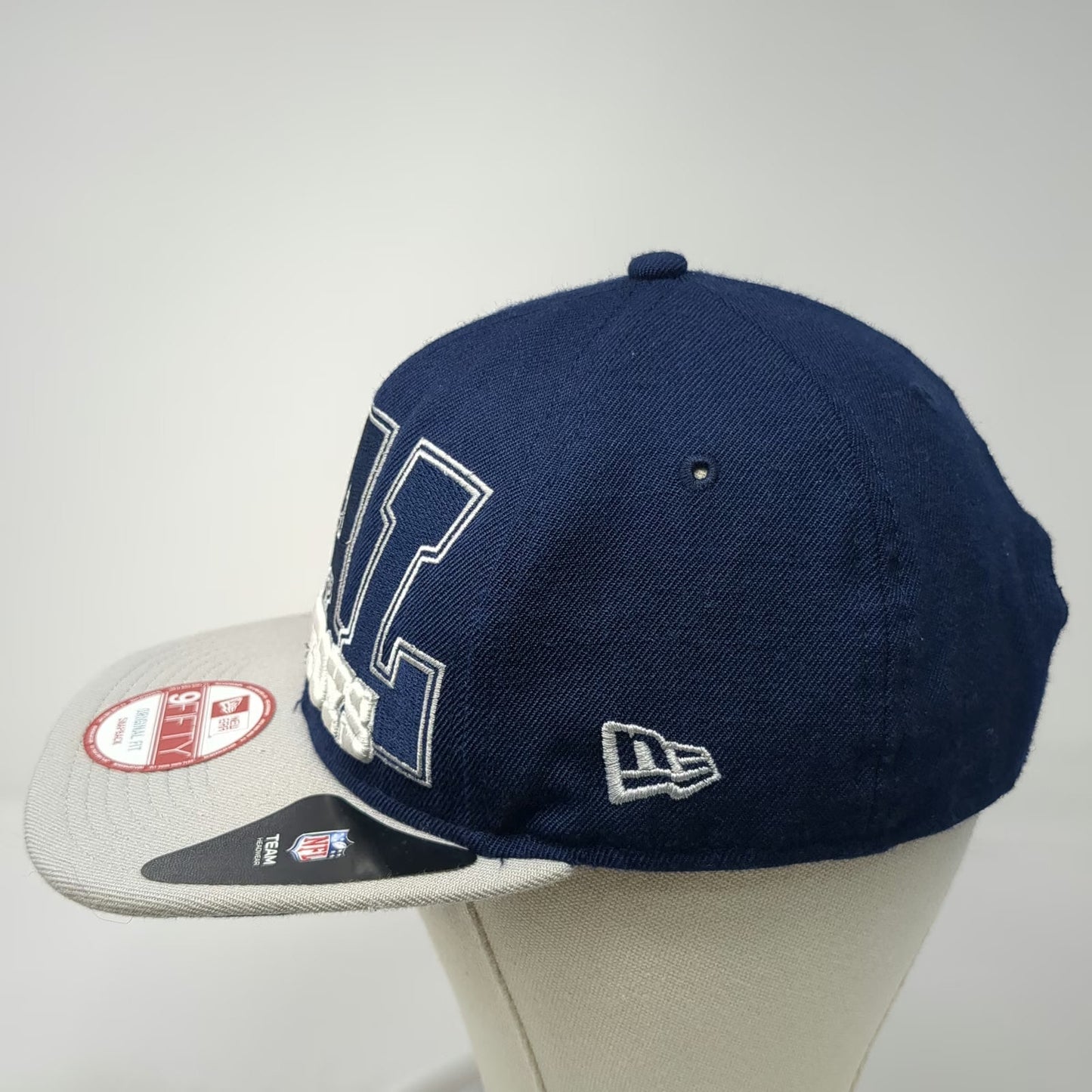 Dallas Cowboys NFL New Era Snapback Hat Blue Gray One Size 9FIFTY Star Flat Brim