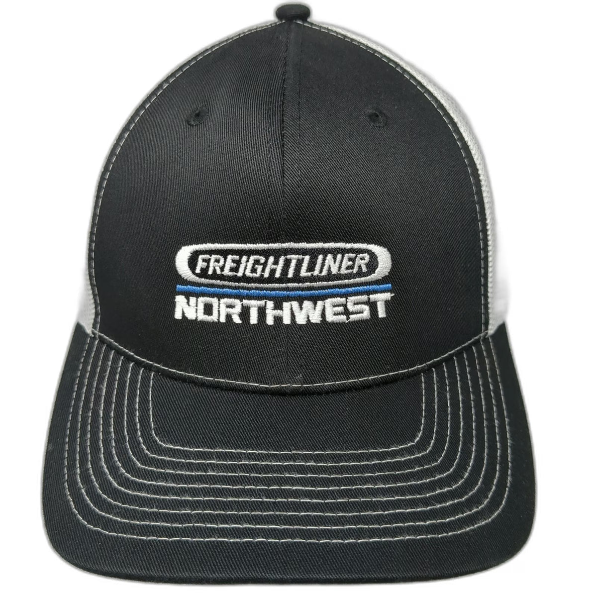 Fahrenheit Trucker Hat Black White One Size Freightliner Northwest Snapback