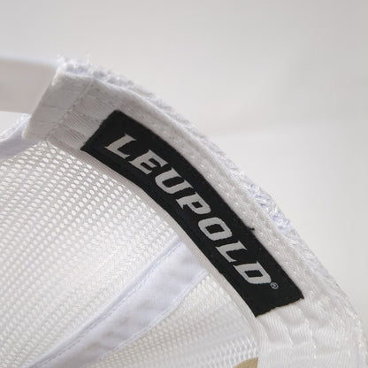 Leupold Snapback Trucker Hat Gray One Size Mesh Back Embroidered 6 Panel