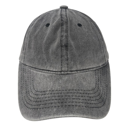 Unbranded Slideback Baseball Cap Gray One Size Adjustable 6 Panel Blank
