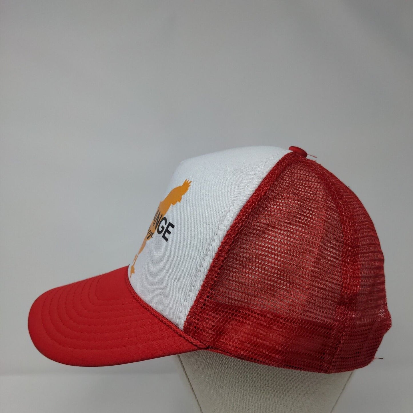 Free Range Junker Snapback Rope Trucker Hat Red OSFA Mesh Back Nissin