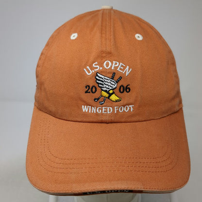 Ahead Baseball Cap Orange One Size 2006 US Open Winged Foot American Flag Hat