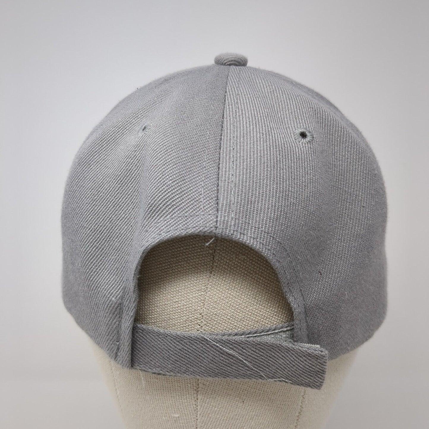 Dodge Strapback Hat Gray One Size Adjustable Embroidered Solid 6 Panel