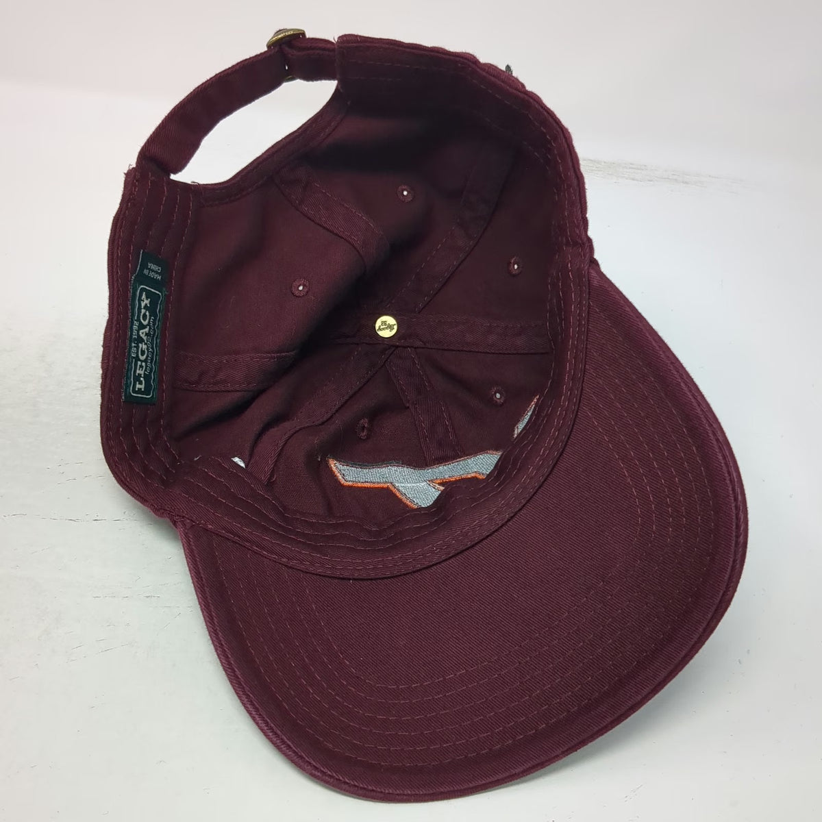 Legacy Baseball Cap Red One Size Virginia Tech VT 150 Years Anniversary Hat