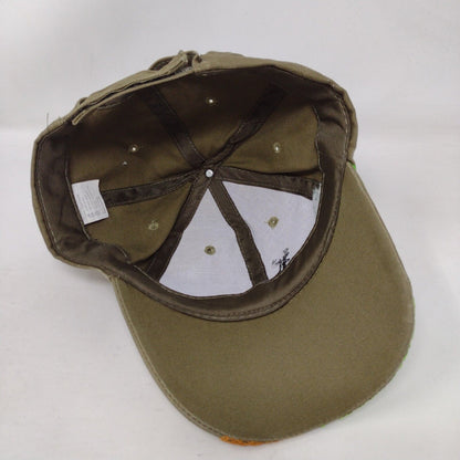 Whitetail Deer Strapback Hat Multicolor One Size Adjustable Embroidered Cotton