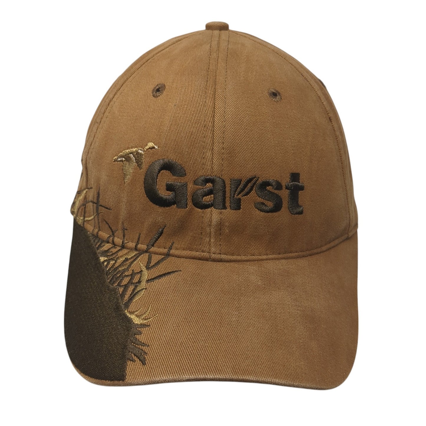 Garst Strapback Hat Brown One Size Adjustable Embroidered Wildlife Series