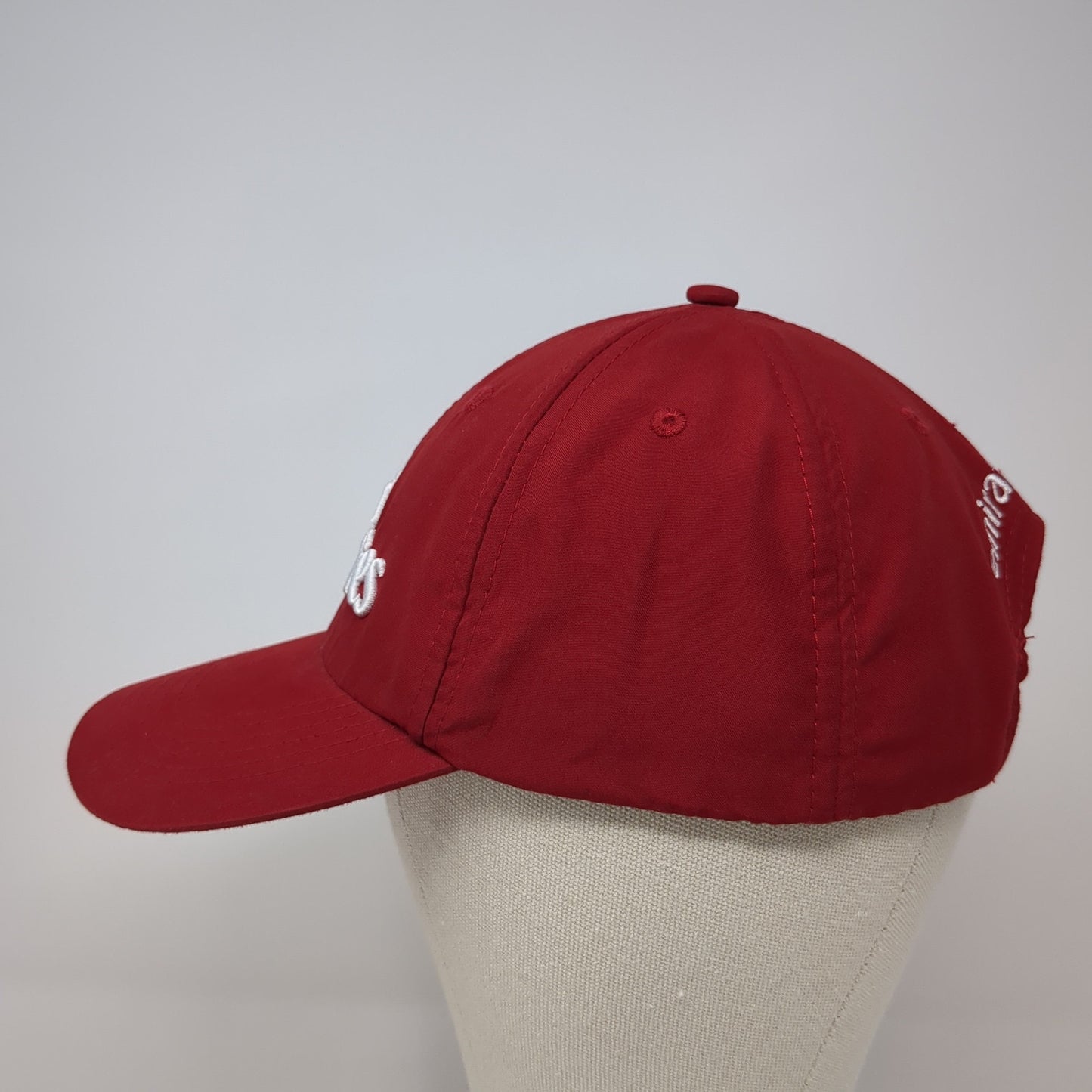 Fly Emirates Slideback Baseball Cap Red One Size Adjustable Embroidered 6 Panel