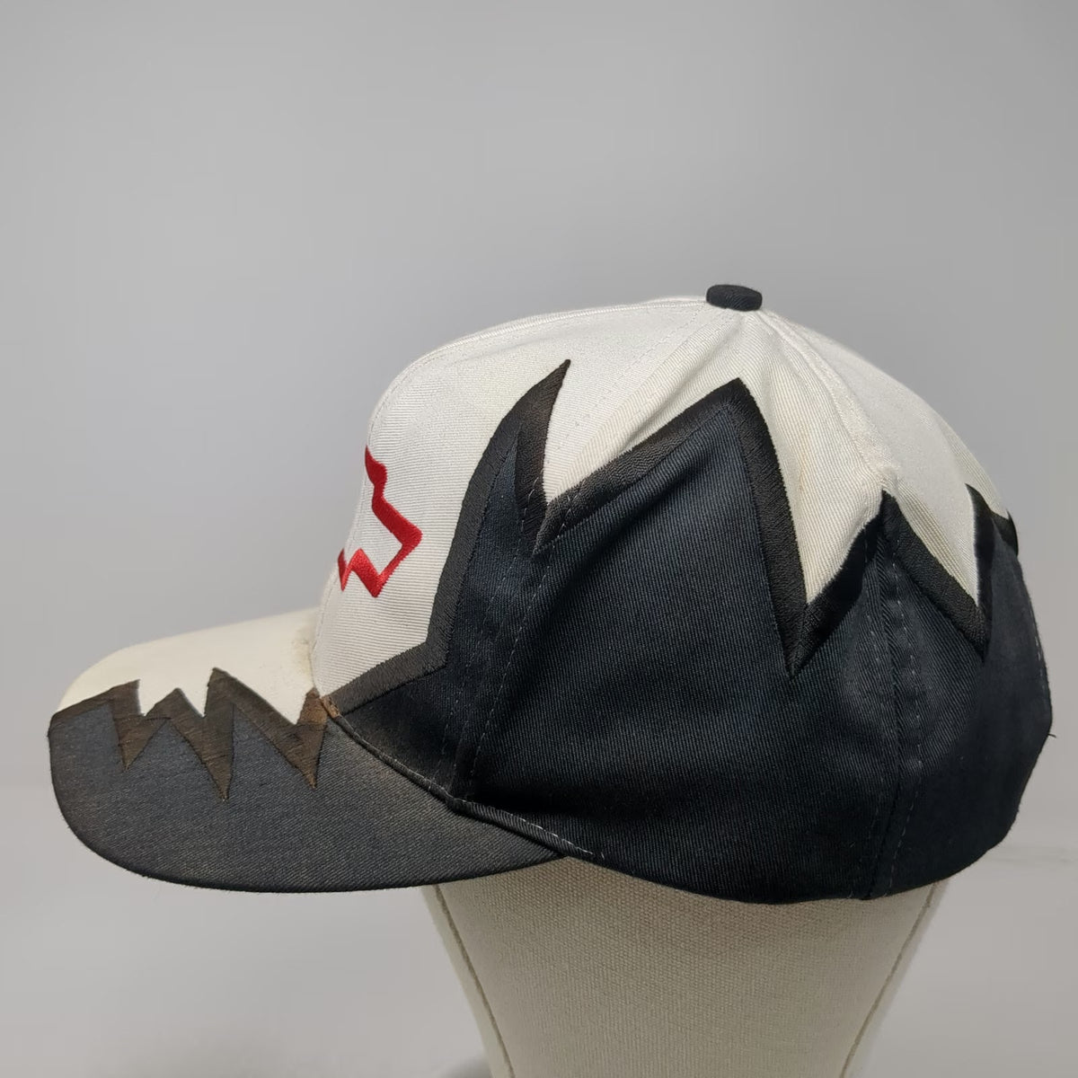 Kati Chevrolet Logo Shark Tooth Baseball Cap White Black One Size Hat Vintage