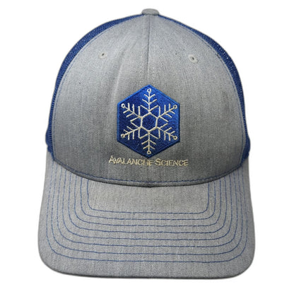 Richardson 112 Trucker Hat Gray Blue One Size Avalanche Science Mesh Snapback