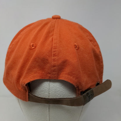 Fahrenheit Men's Slideback Hat Orange Adjustable Embroidered Logo Cotton