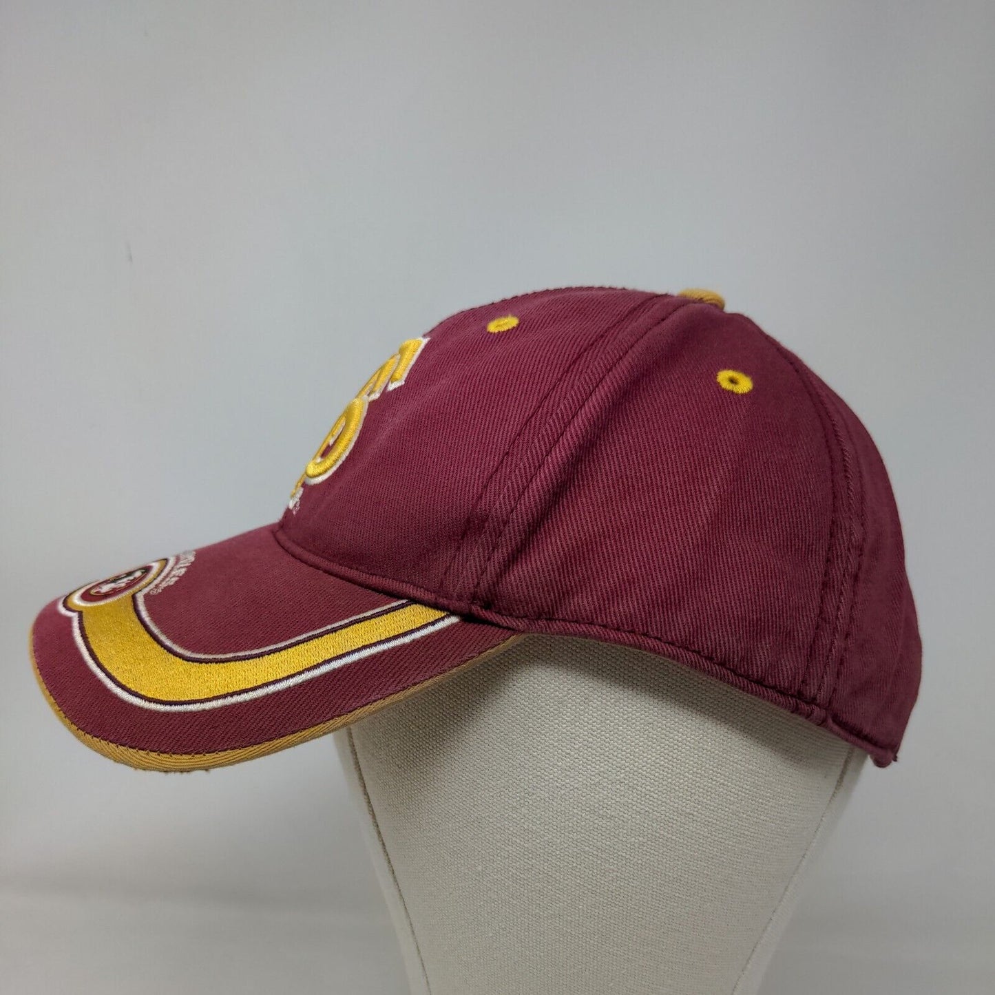 Florida State Seminoles Men's Strapback Hat Red Gold OSFA Embroidered Logo