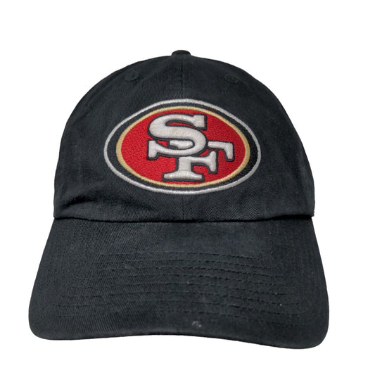 '47 Brand Men's Slideback Hat Black OSFA Embroidered San Francisco 49'ers Logo