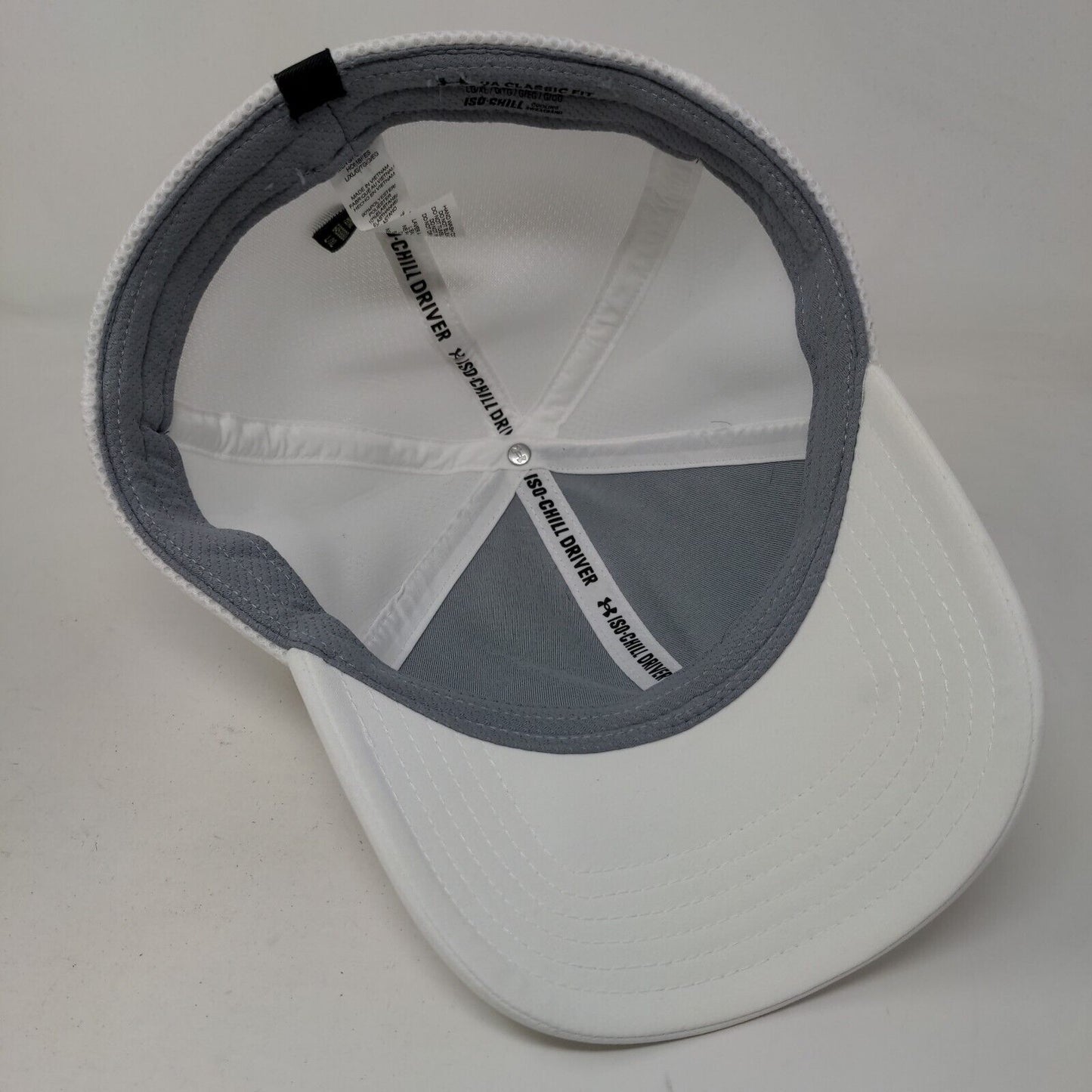 Under Armour Men's Fitted Iso Chill Hat White Size L/XL Logo