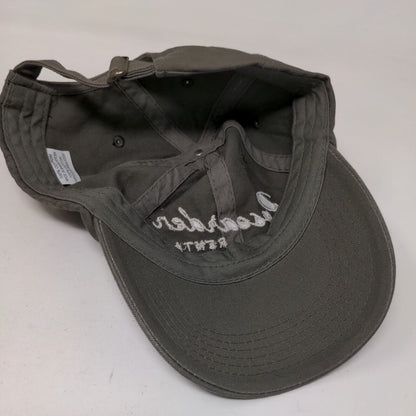 Rosearden Rentals Slideback Hat Brown One Size Embroidered Adjustable