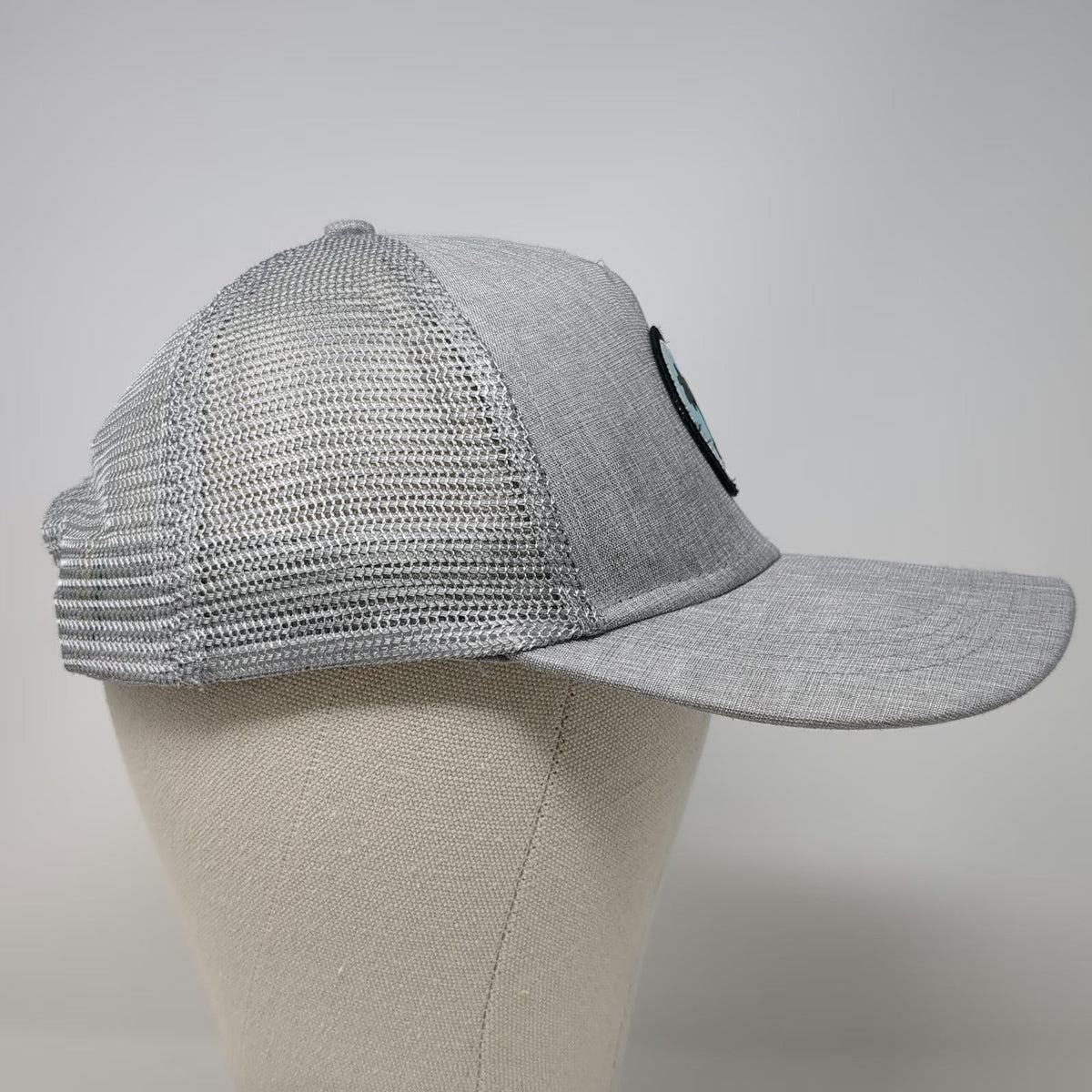 Walter Hagen Trucker Hat Gray One Size Golf Mesh Snapback Palm Tree Logo 5 Panel