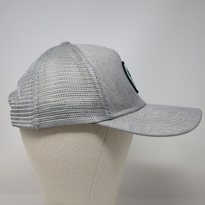 Walter Hagen Trucker Hat Gray One Size Golf Mesh Snapback Palm Tree Logo 5 Panel
