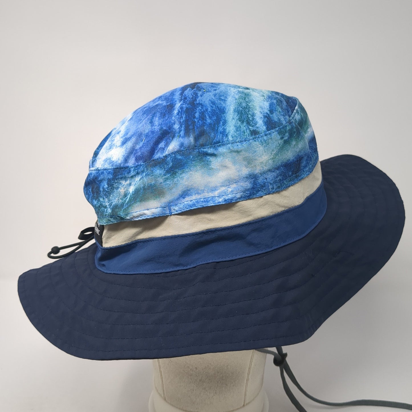 National Geographic Boonie Hat Blue One Size Adjustable Toggle UPF 50 Buff