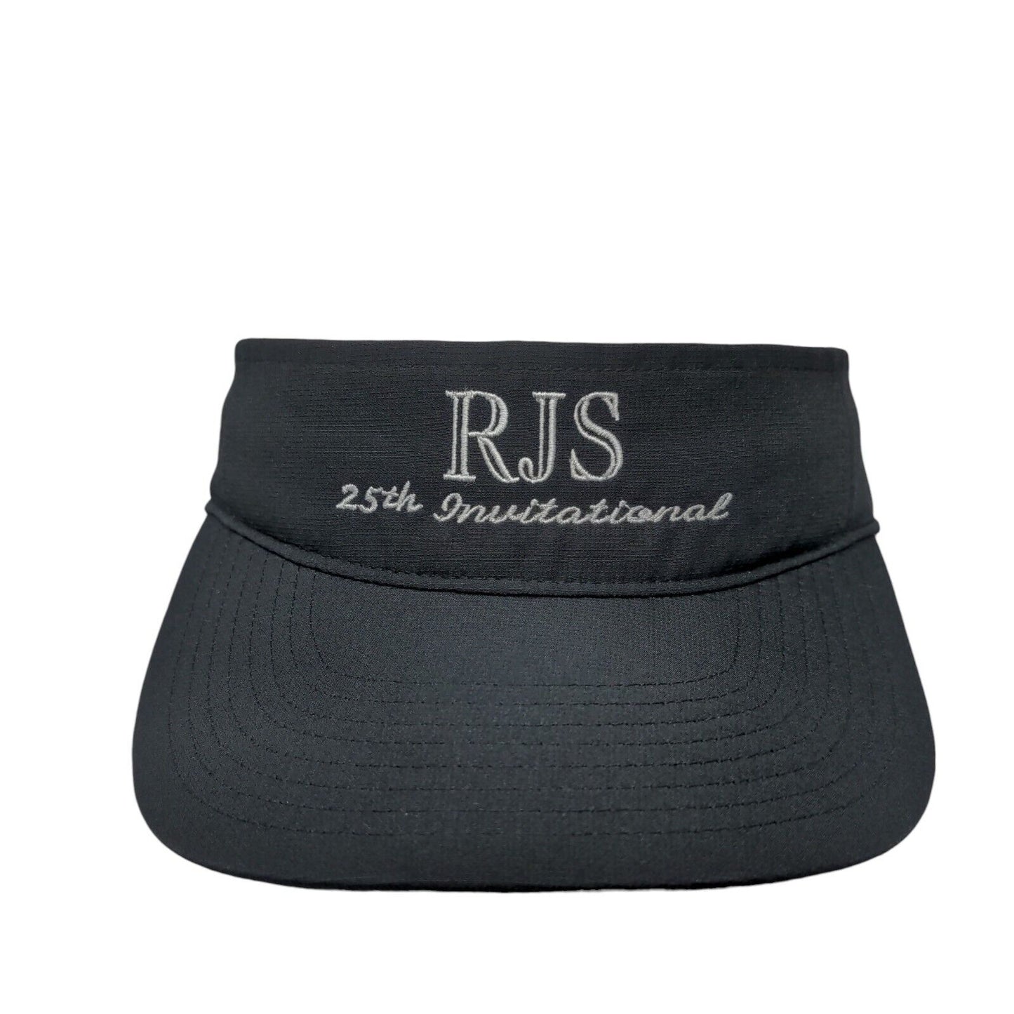 RJS 25th Invitational Strapback Visor Hat Black Adjustable Richardson