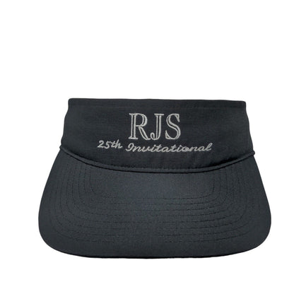 RJS 25th Invitational Strapback Visor Hat Black Adjustable Richardson