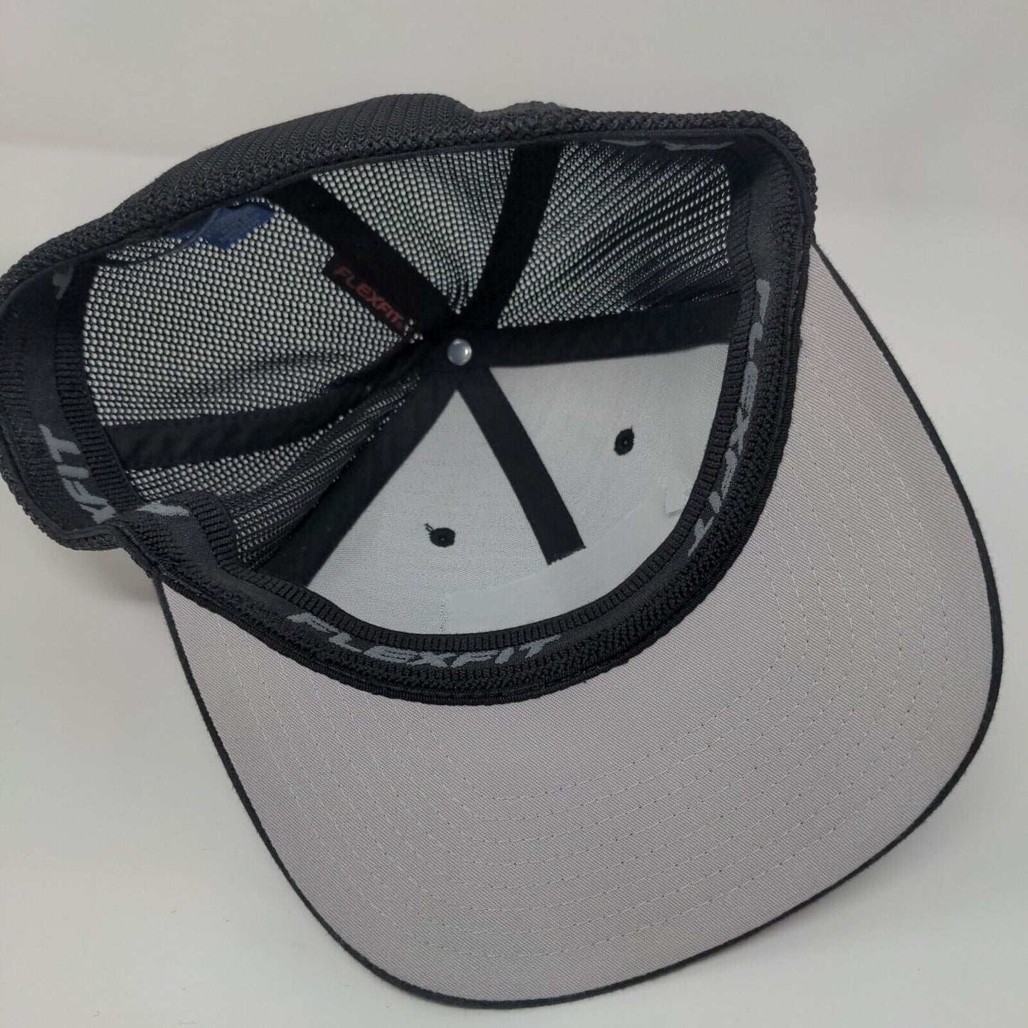 Kelly Construction 208-339-0875 Fitted Trucker Hat Black S/M Mesh Port Authority