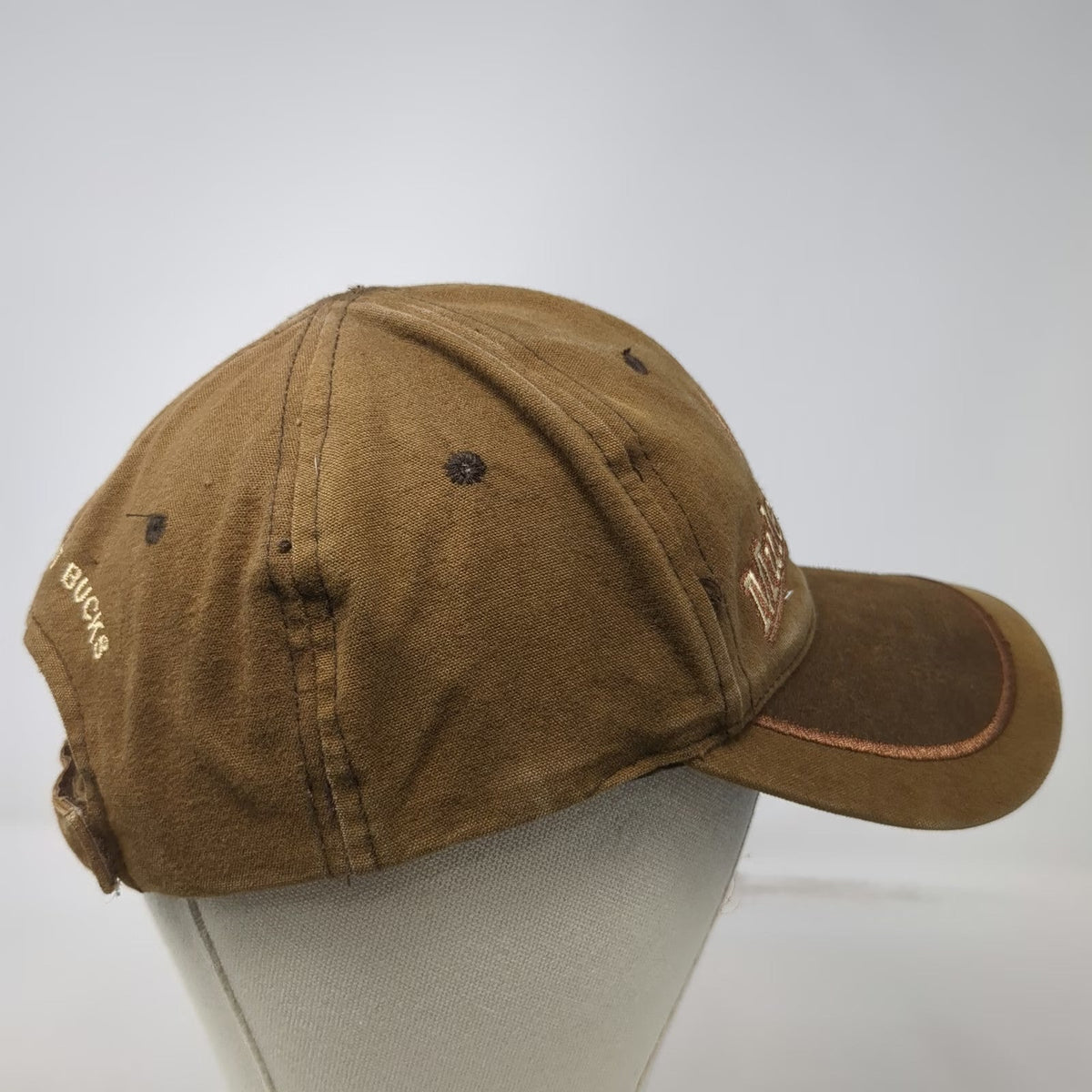 Outdoor Cap Baseball Cap Brown OSFM Strapback Muley Crazy Nuts About Bucks Hat