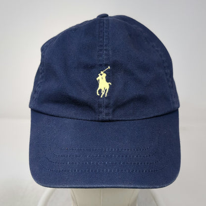 Polo Ralph Lauren Baseball Cap Blue One Size Adjustable Cotton Small Pony Hat