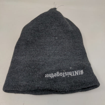 Cap America Men's Knit Beanie Hat Gray IU Health Hospital Embroidered Logo