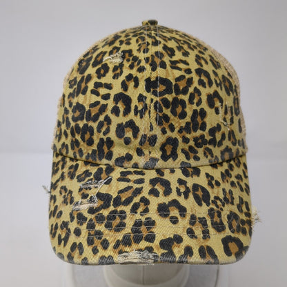 Unbranded Strapback Trucker Hat Ponytail Multi One Size Animal Print