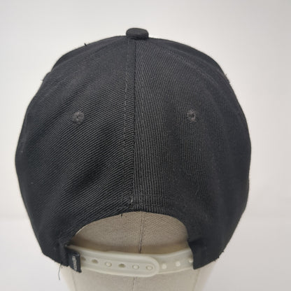 Rockwell Snapback Hat Black One Size Colorblock Adjustable Embroidered