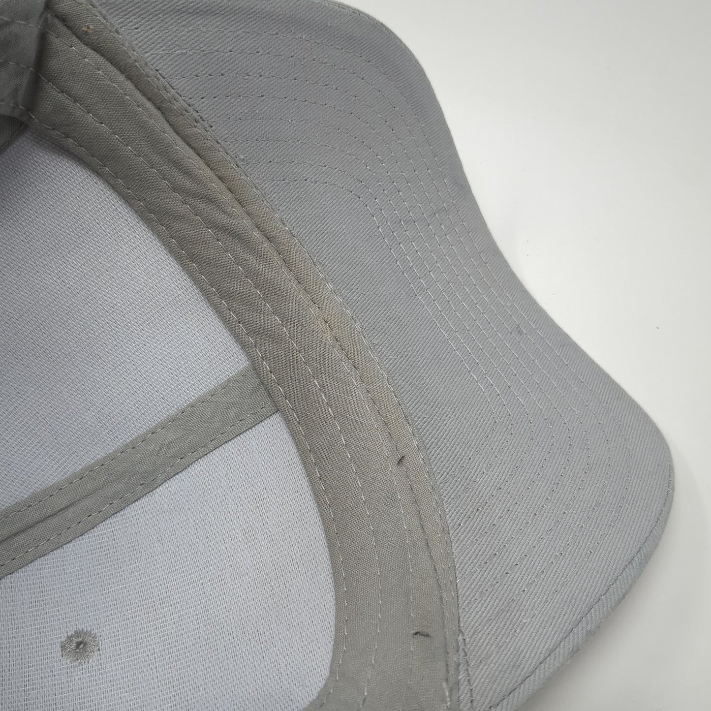 Cobra Snapback Hat Gray One Size Adjustable Vented Holes 6 Panel Blank